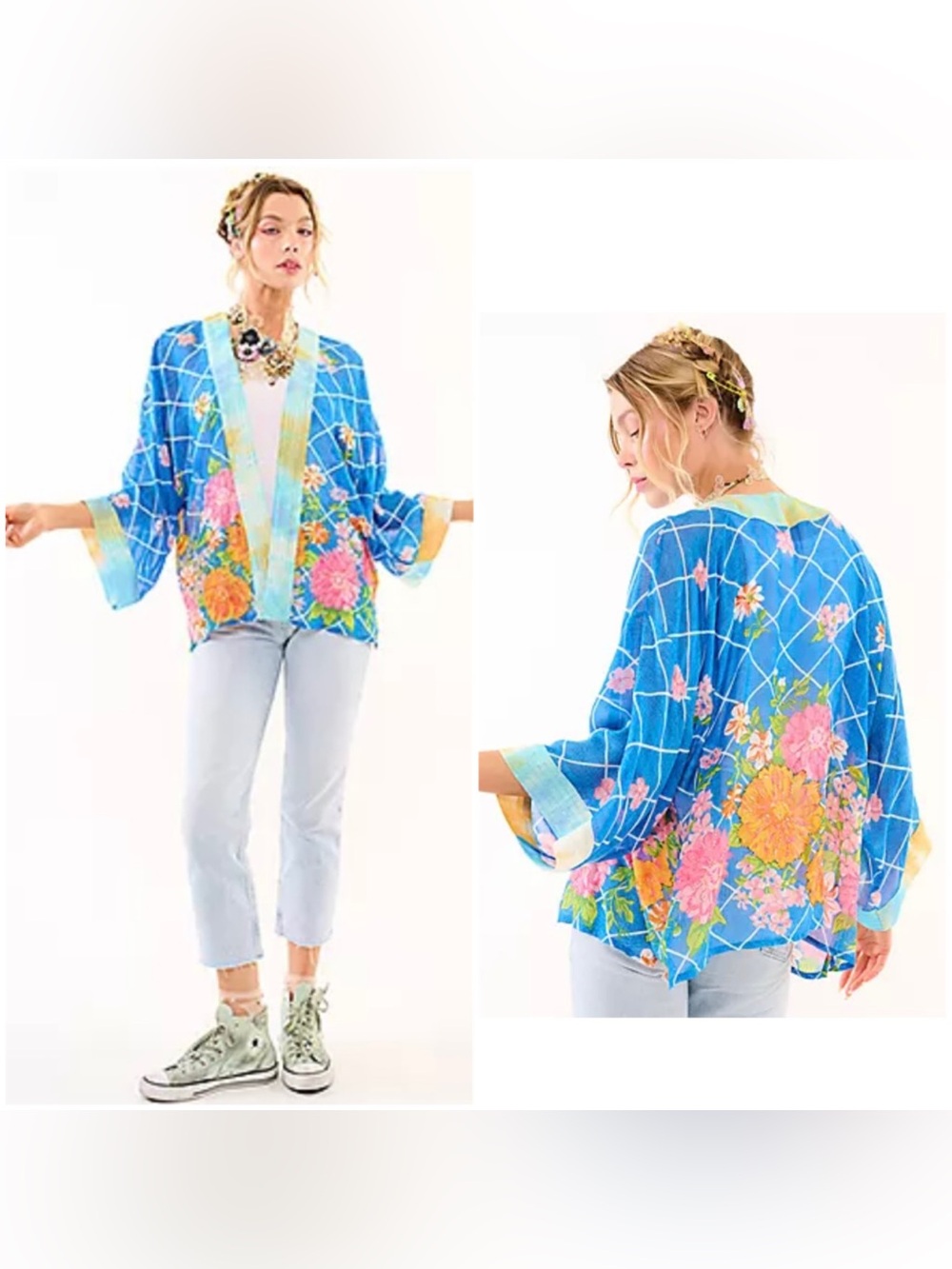 Aratta Borrocow Beauty Embellished Kimono-NWT